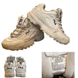 FILA, US 9, white.